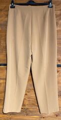 camel kumas metal detaylı pantolon