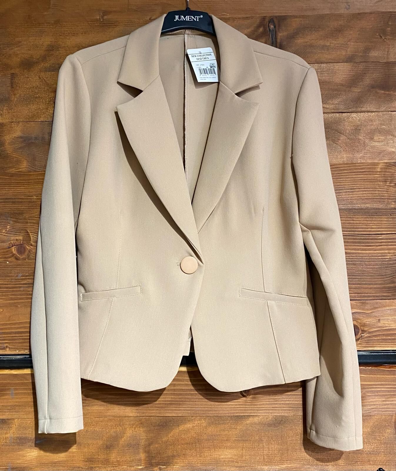 camel mini tek düğme ceket