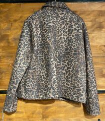 leopar kaşe kısa kaban