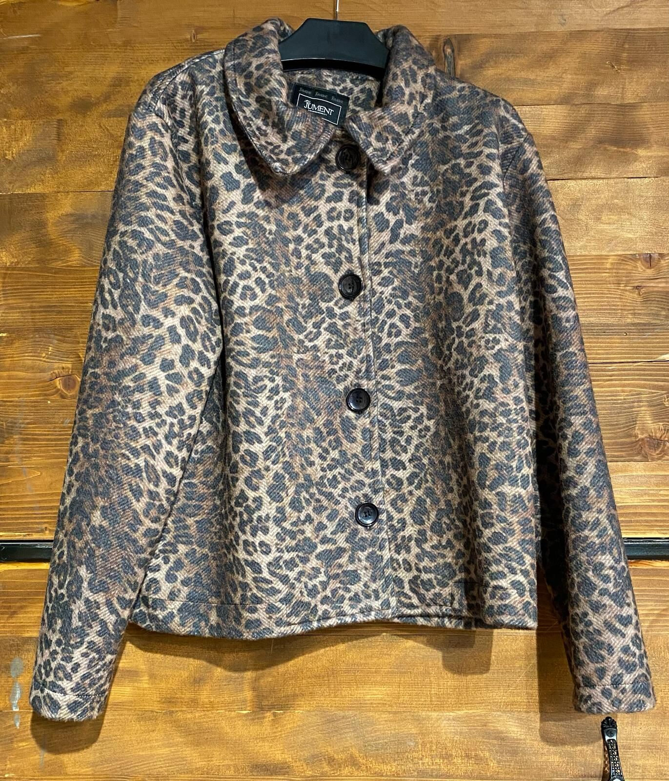 leopar kaşe kısa kaban