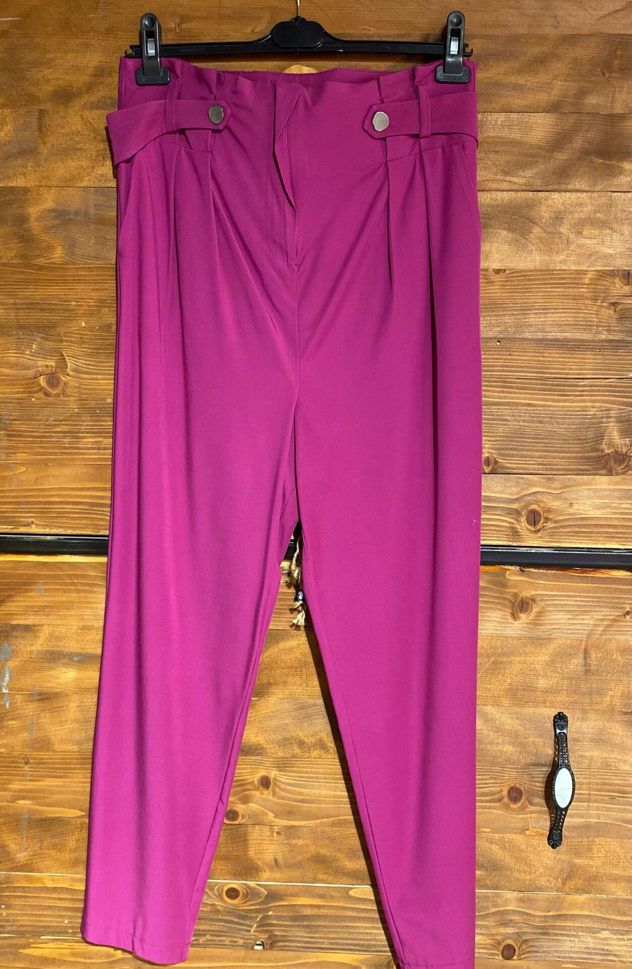 pembe  kumaş pantolon