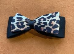 leopar desen çıtçıtlı fiyonk toka
