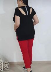 büyük beden cepli lycralı spor tshirt